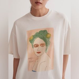 Madewell x Creative Growth Ying Ge Zhou Graphic Ex-Boyfriend Tee NWT